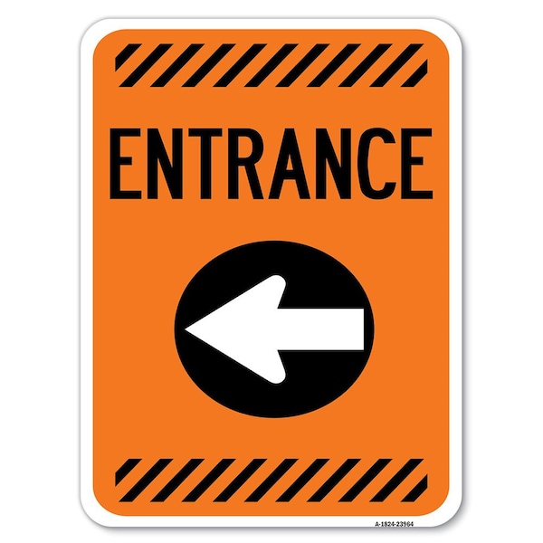 Safety Sign, 18 in Height, Aluminum, 24 in Length, 23964